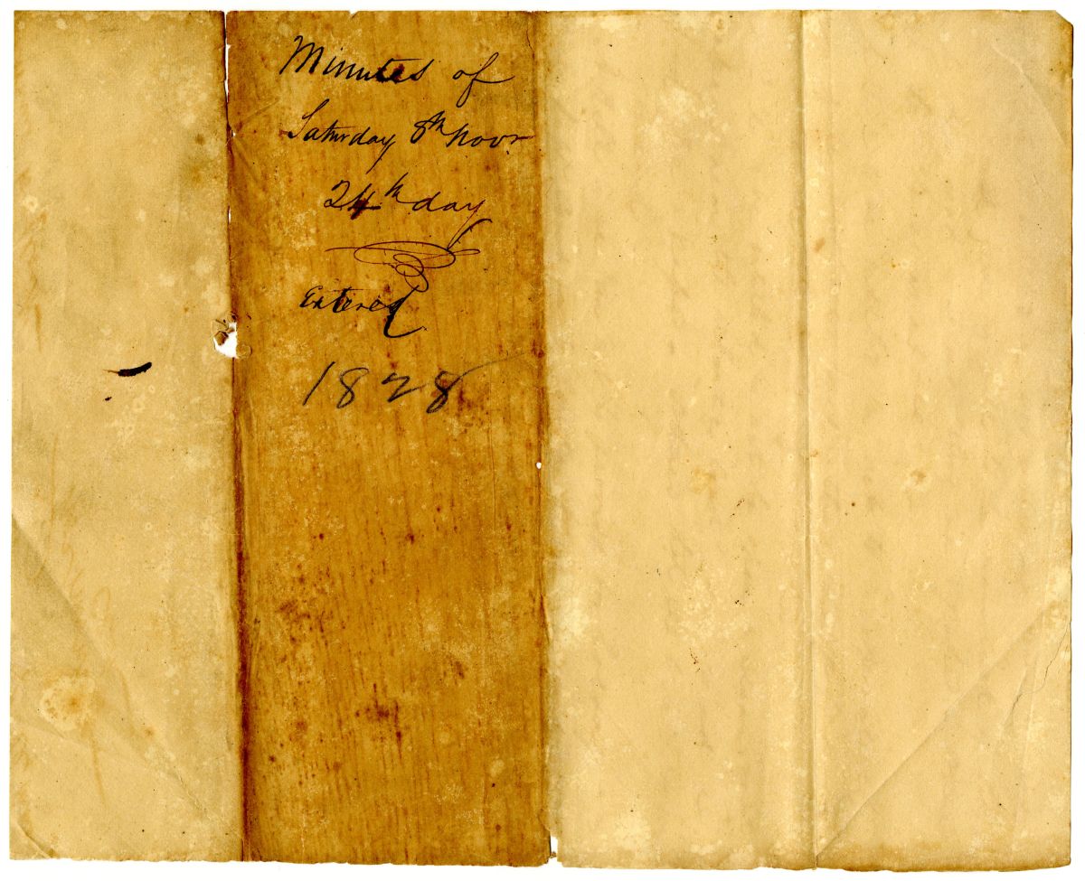 Minutes of the Florida Territorial Legislative Council - November 8, 1828