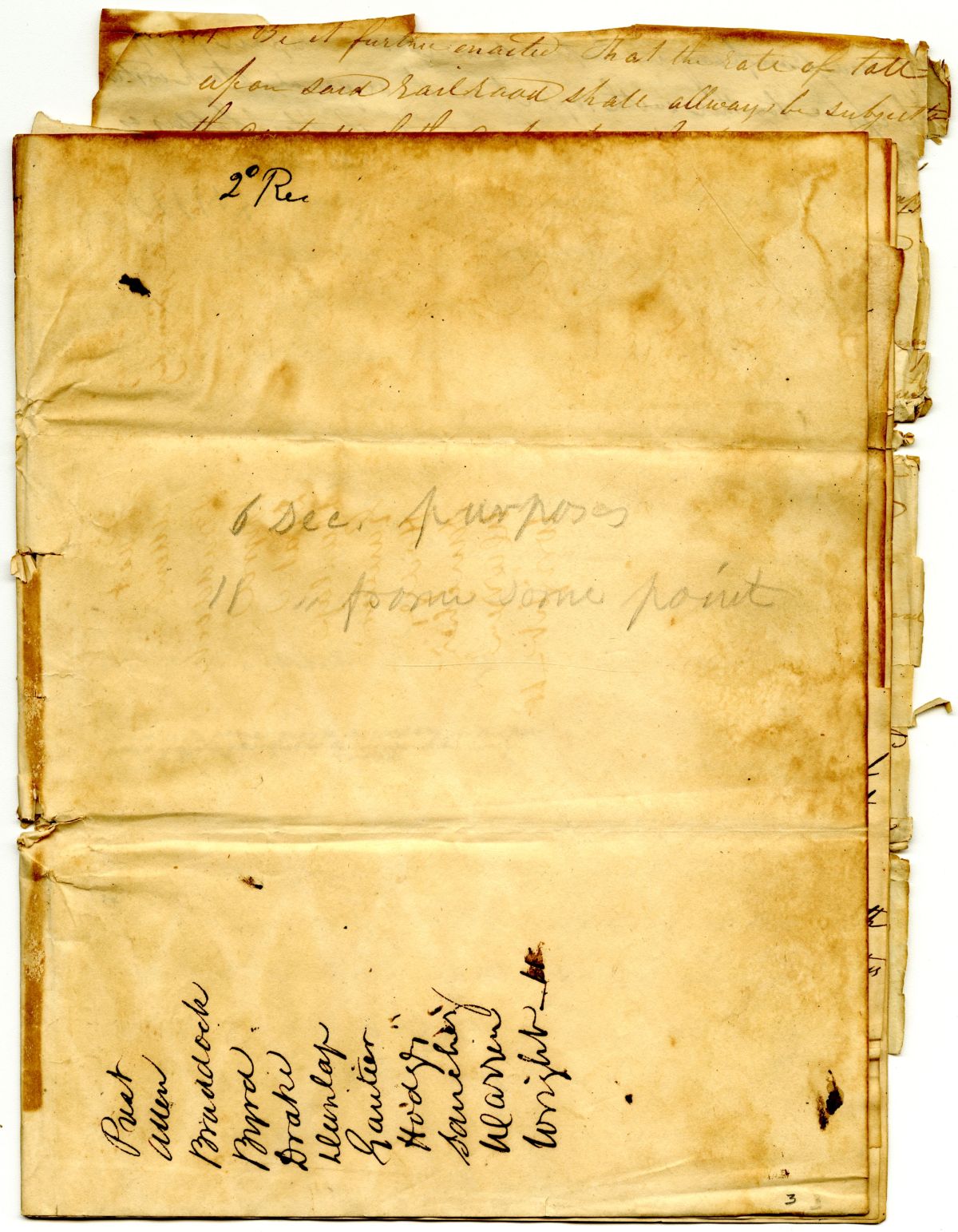 Draft of an Act to Incorporate the Leon Railway Company, 1831