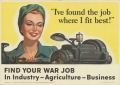 Find Your War Job in Industry - Agriculture - Business - poster, 1943