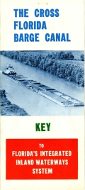 The Cross Florida Barge Canal Key to Florida's Integrated Inland Waterways System Pamphlet, 1962