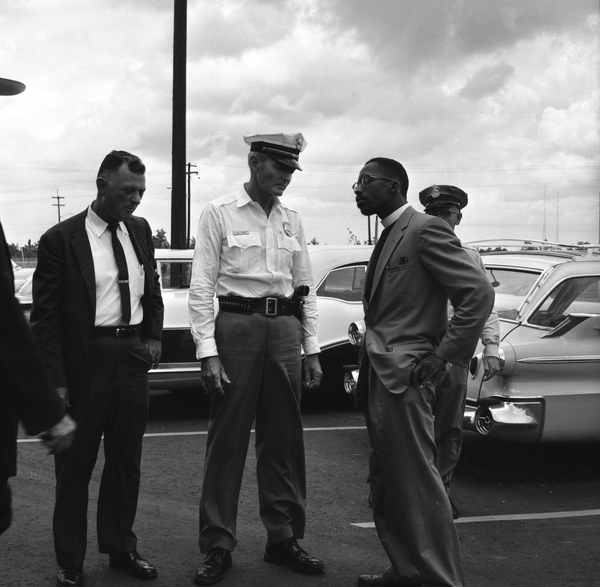 Reverend John W. Collier from Newark, New Jersey, being arrested with the 