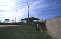 Close-up view showing bleachers at a baseball field in Port St. Joe.