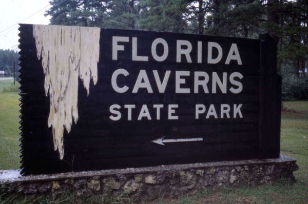 Entrance to Florida Caverns State Park in Marianna, c. 1950.