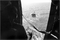 View of boat from U.S. Coast Guard helicopter.