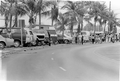 Cars parked along North Roosevelt Boulevard during the Mariel Boatlift.