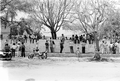 Family members and friends of Cuban refugees in Key West during the Mariel Boatlift.