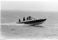 Private boat returning from Mariel, Cuba with refugees on board - Key West, Florida.