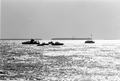 Private boat returning from Mariel, Cuba with refugees on board - Key West, Florida.