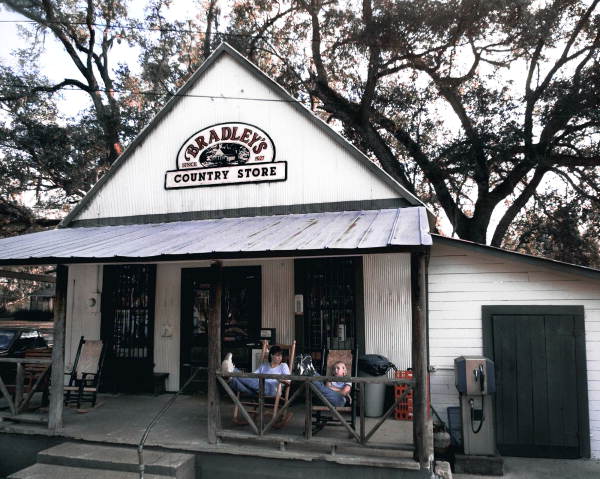 Bradley's Country Store on Centerville Road in Leon County. The structure was built in 1927, and was listed on the National Register of Historic Places in 1984 (photo circa 1990).