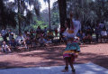 Sinu Abraham performing East Indian dance at the 1991 Florida Folk Festival in White Springs.