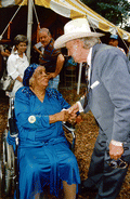 Bill Monroe and Mary McClain - White Springs, Florida .