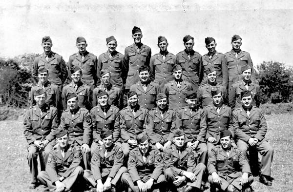 Company photo of the 1057th Engineer Port Construction and Repair unit at Camp Gordon Johnston (circa 1944).