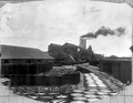 A turpentine and rosin plant and its storage yard - Pensacola, Florida.