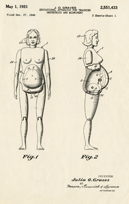 Design Drawings of Graves' Obstetrical Doll