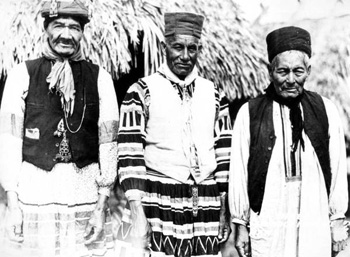 Three Seminole medicine men: Musa Isle, Florida