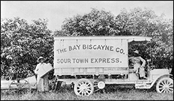 Shipping fruit from Miami on the Sour Town Express: Miami, Florida (ca. 1910s)