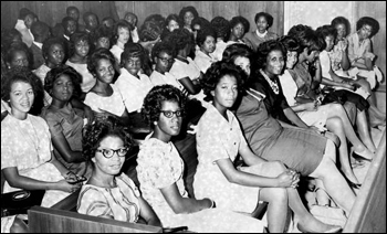 Negro students filling circuit court room: Tallahassee, Florida (May 31, 1963)