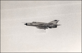 Cuban MIG over Florida Straits (ca. 1970)