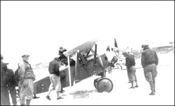 Clarence Chamberlin at Cowan's Beach Airport: Daytona Beach, Florida (1928)