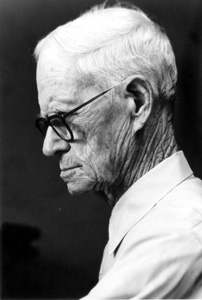 Profile portrait of Talmaege Culmer during cigar making at the Key West Cigar Factory in Pirate's Alley (between 1975 and 1985)