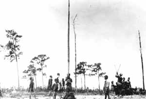 Traditional Seminole ball game in South Florida: Pine Island, Florida (1900s)