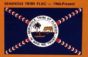 Seminole Indian Tribe of Florida flag (c. 1966)