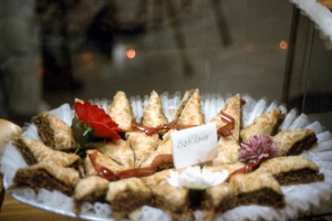 Greek baklava at Epiphany Day celebration: Tarpon Springs, Florida (1990)