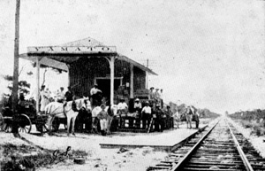 Railway depot of the Florida East Coast Railway: Yamato, Florida (ca. 1909)