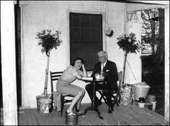 Allen Morris and co-author Ann Waldron sharing a laugh (1965)