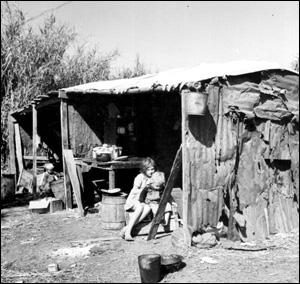 Shelter for migrant workers: Belle Glade, Florida (1939)