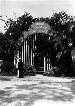 Entrance gate to the McKee Jungle Gardens: Vero Beach, Florida picture (193-)