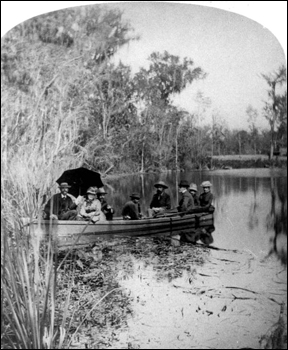 Party in rowboat at Silver Springs: Ocala, Florida (18--?)