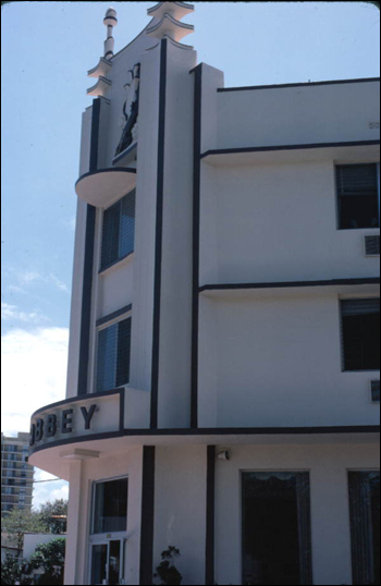 Example of South Florida art deco architecture (ca. 1978)