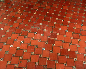 Lobby tiles in building 1 Bay Pines VA Hospital (1983)