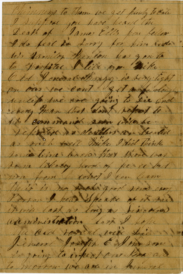 Francis R. Nicks Letter, 1863