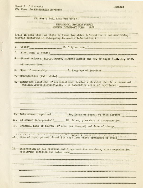 Form 20HR page 1