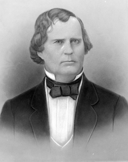 Drawn portrait of Florida's 4th Governor Madison Starke Perry