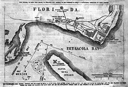 Map of Pensacola, 1861