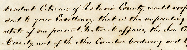 Petitioners to Madison S. Perry, February 20, 1861