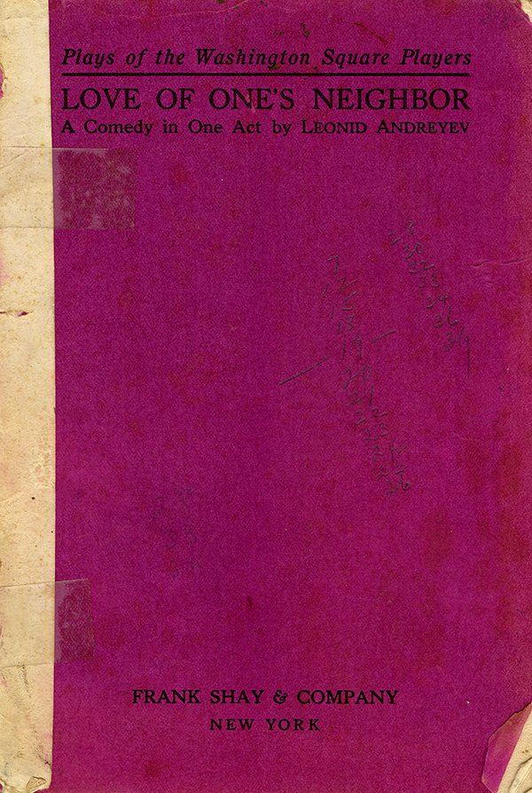 Front cover of <em>Love of One’s Neighbor</em>, 1917
