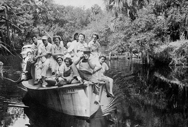 Solar Festival boat ride October 18, 1957