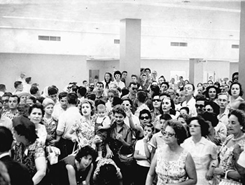 Cuban nurse at pediatric clinic: Miami, Florida (1961) 