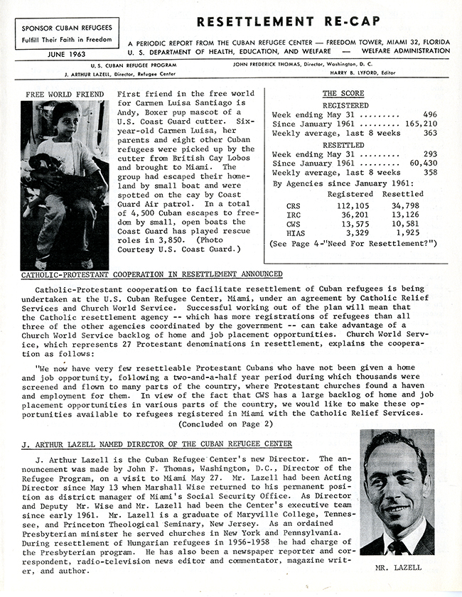 Resettlement Re-Cap, June 1963