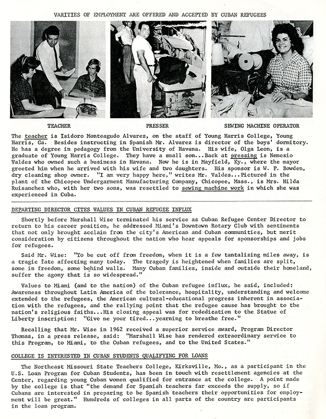 Resettlement Re-Cap, June 1963