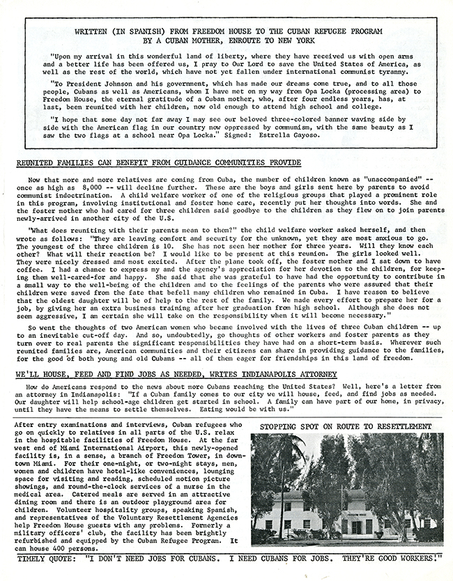 Resettlement Re-Cap, December 1965