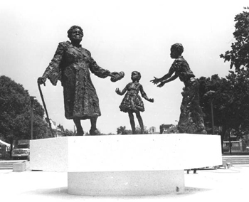 Mary McLeod Bethune statue in Lincoln Park, Washington, D.C. (1940s)