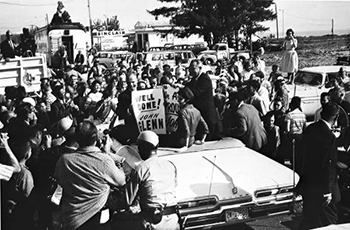 Parade welcoming John Glenn back to earth: Cocoa Beach, Florida (1962)