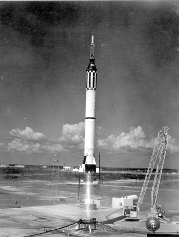 Launch of America's first man in space: Cape Canaveral, Florida (1961)