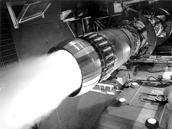 Pratt & Whitney Aircraft Company testing engine: Palm Beach County, Florida (19--)