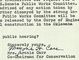 Letter from Marjorie Harris Carr